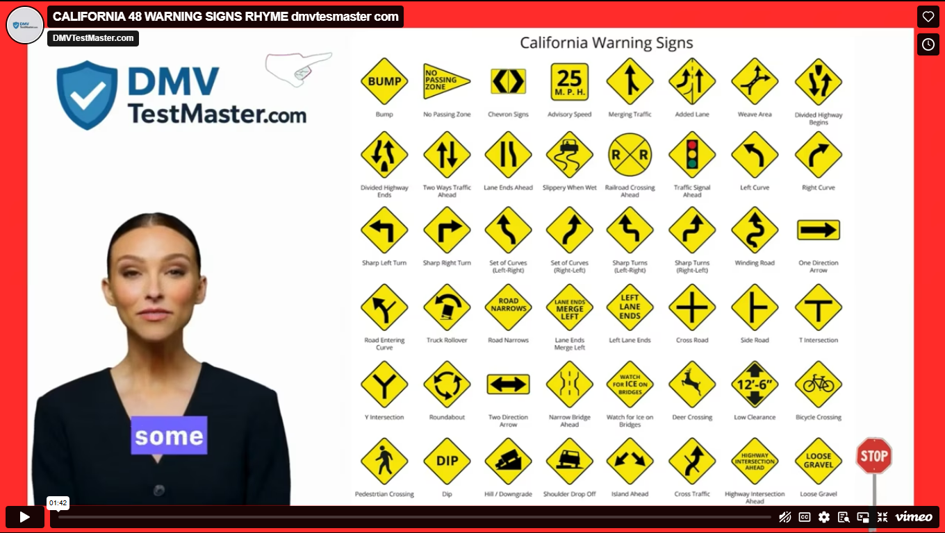 From A-Z to DMV: A Conversational Guide to California's Warning Signs